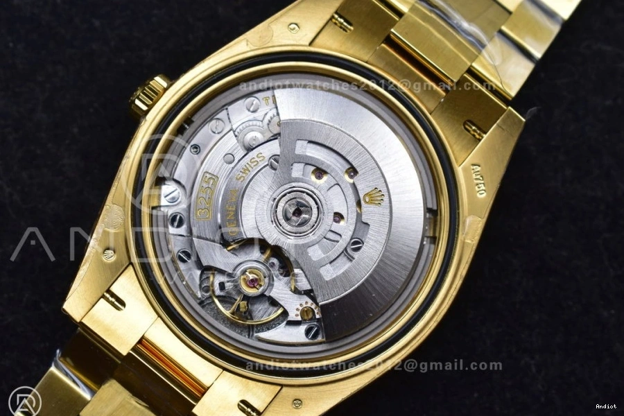 on (Gain THBF Date 1:1 Day Crystal Best 40 Dial Edition Weight) Black VR3255 Bracelet 228238 YG President 1120